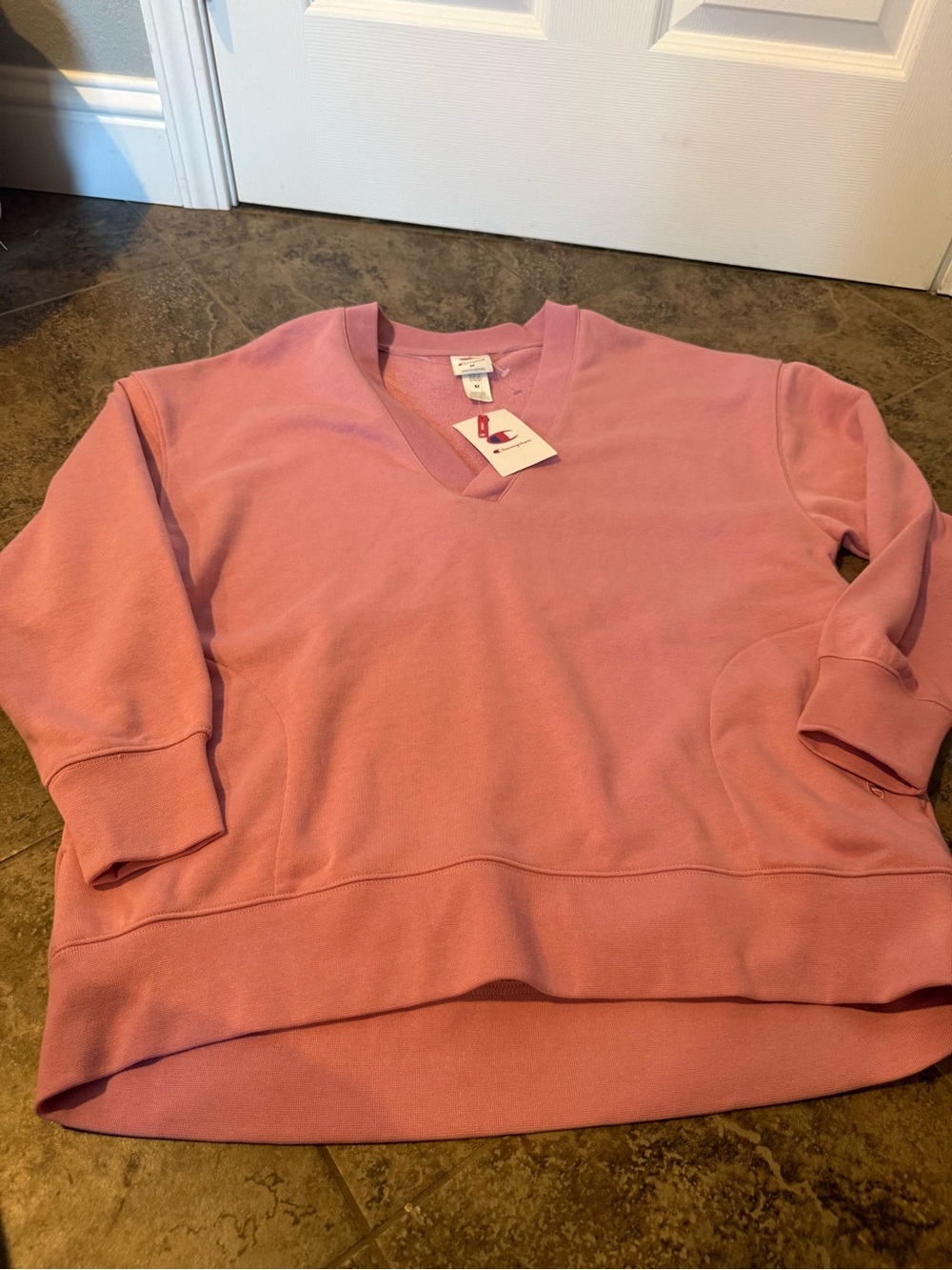 Champion game day deep v tunic pullover cosmic Pink